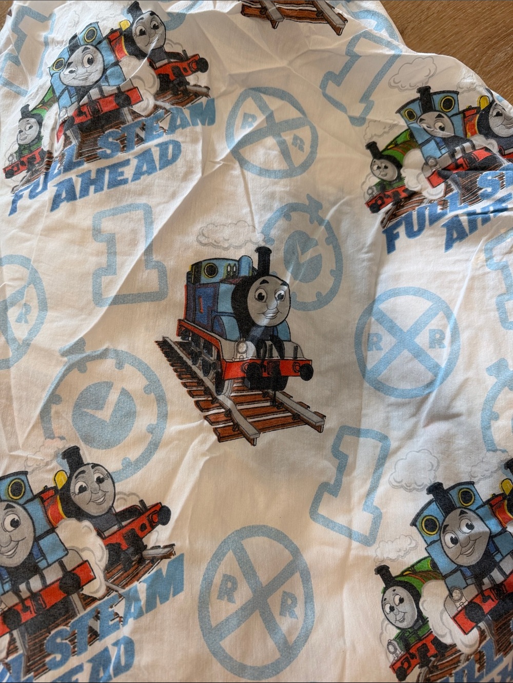 Blue Thomas Train Bed Sheet Set - Steam Ahead Design